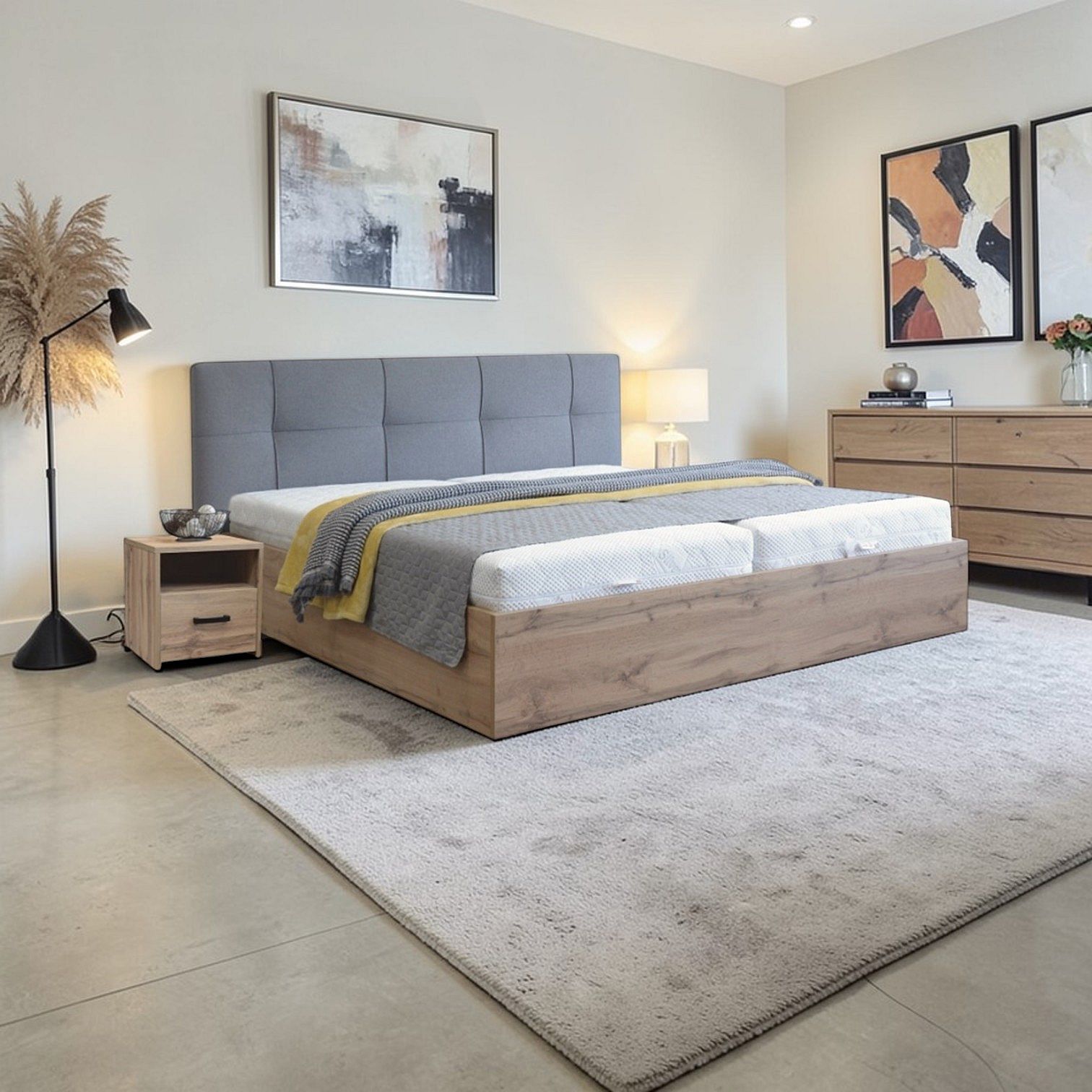 Postel GERDA 2 180cm, s roštem a s úložným prostorem - Obrázek 4